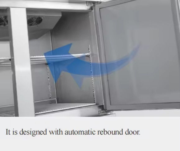 Commercial Single-Temperature Stainless Steel Workbench Large-Capacity Freezer Refrigerator for Fresh-Maintained Milk Tea Shops